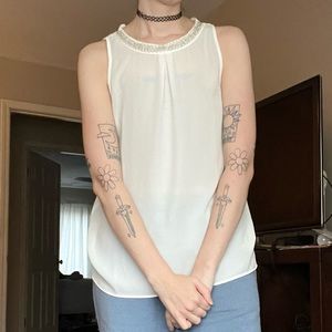 🌠 Beaded Neck Blouse